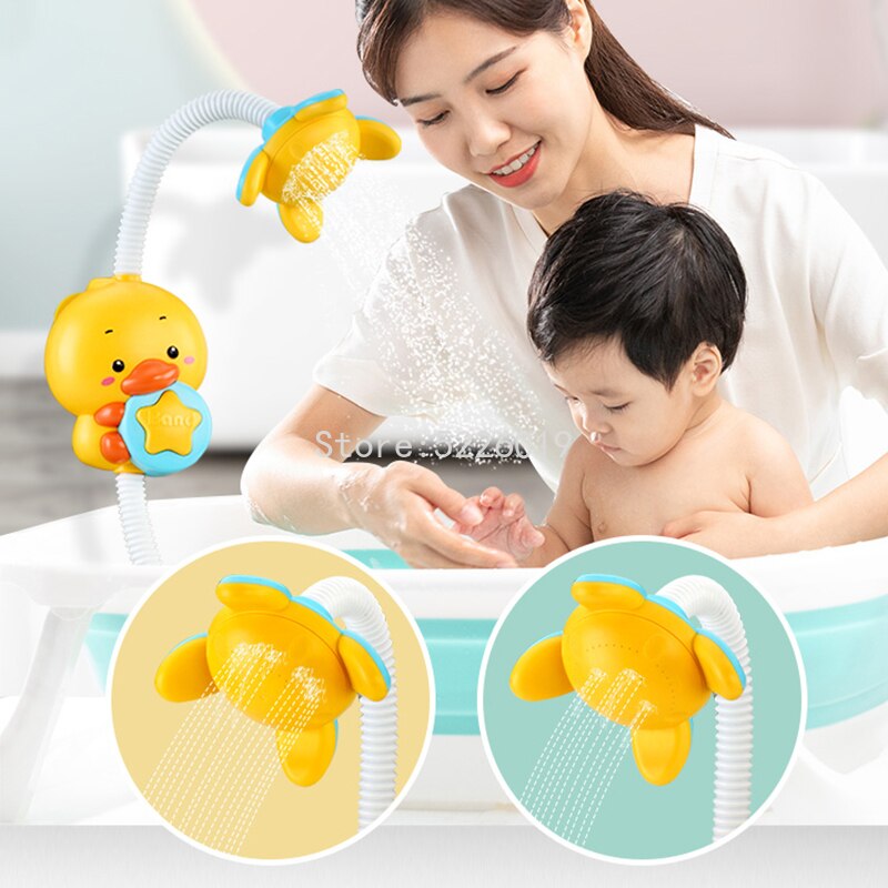 Handige babydouche Duckywash™ - Speelgoed en douche in 1.