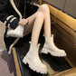 Rozie® Dames Enkellaars met Dikke Zool