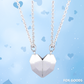 Lovely Neckless®-  2 Delig Magnetisch Hart Ketting