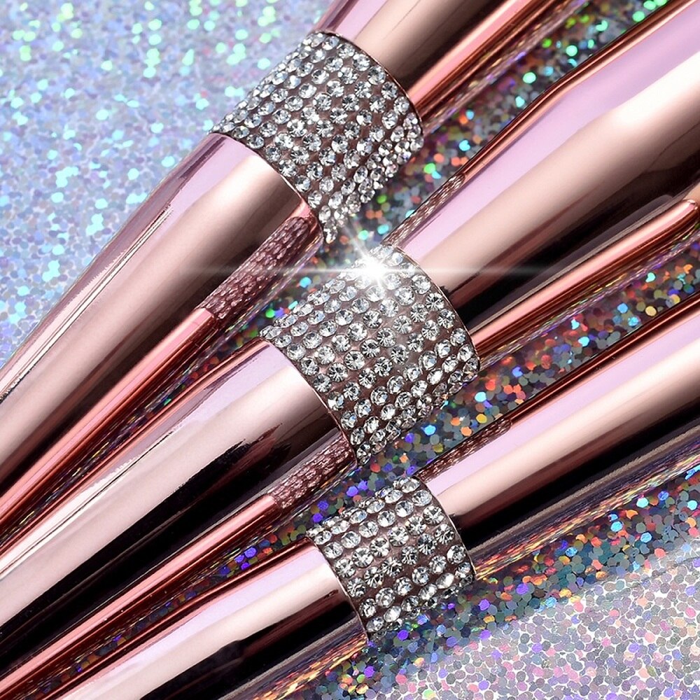 UNIEKE 10/14 delige Diamanten Make-up Kwasten set